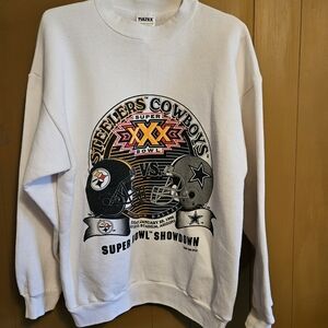 TULTEX White Super Bowl Showdown Sweater